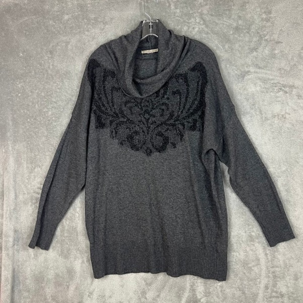Chiaramente Cowl Neck Sweater Womens L Wool Cashmere Made in Italy Luxe